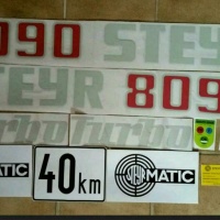 Steyr 8090 Traktor Aufkleber Motorhaube / Seitenteil