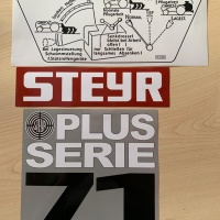 Aufkleber für Steyr Plus Serie, Jubiläumsserie